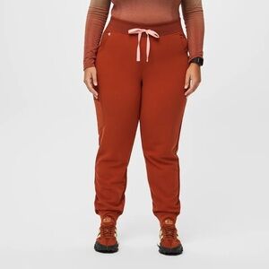 FIGS Women's Zamora High Waisted - Jogger Scrub Pants- Size XL- Auburn